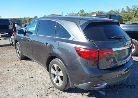 2014 Acura Mdx from USA, damaged, VIN 5FRYD3H26EB007766